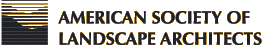 American Society of Landscape Architects Logo, DNA is a Northeast Ohio member located near Cleveland Ohio.